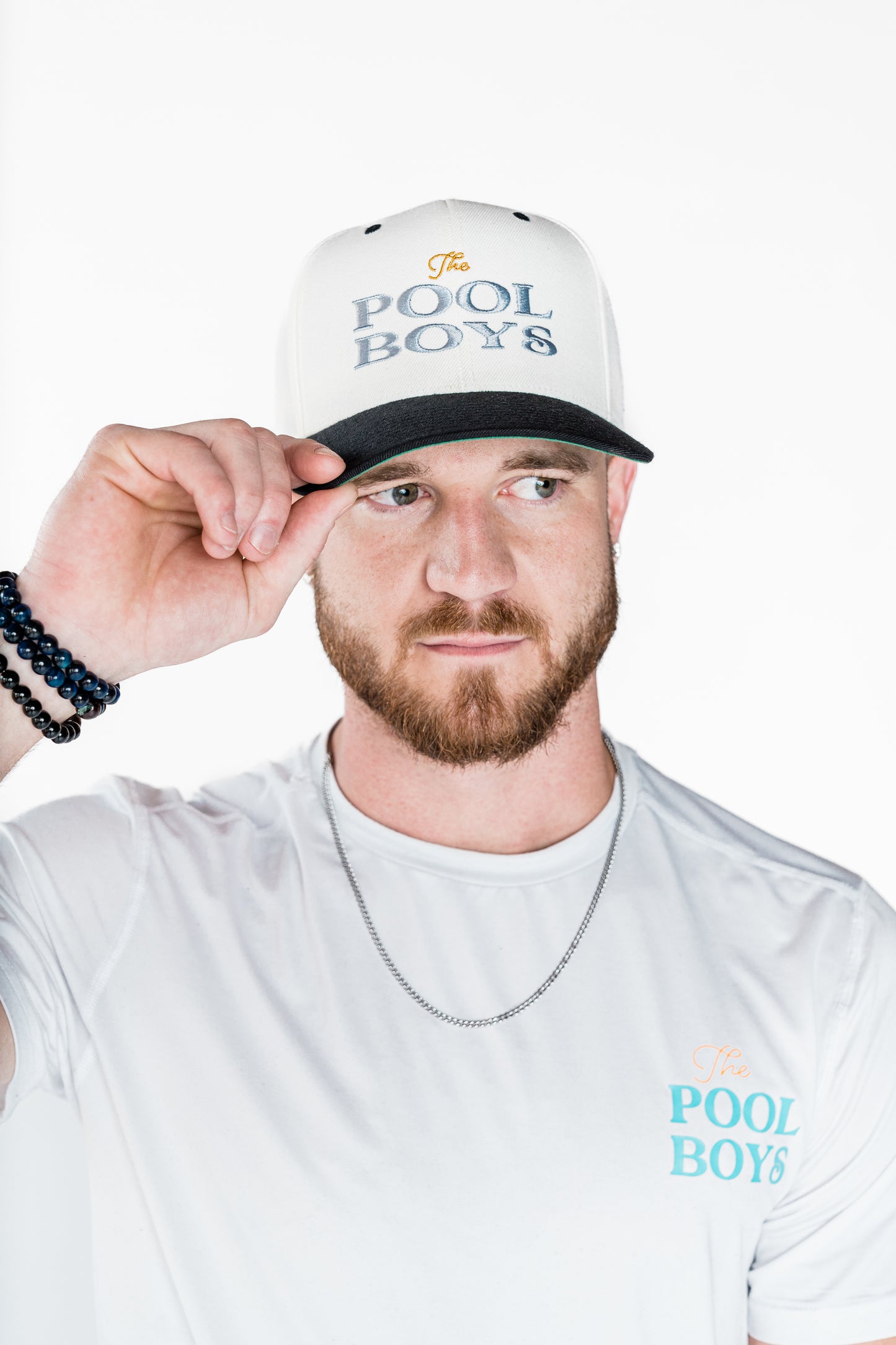 The Pool Boys Snapback Hat - Off White