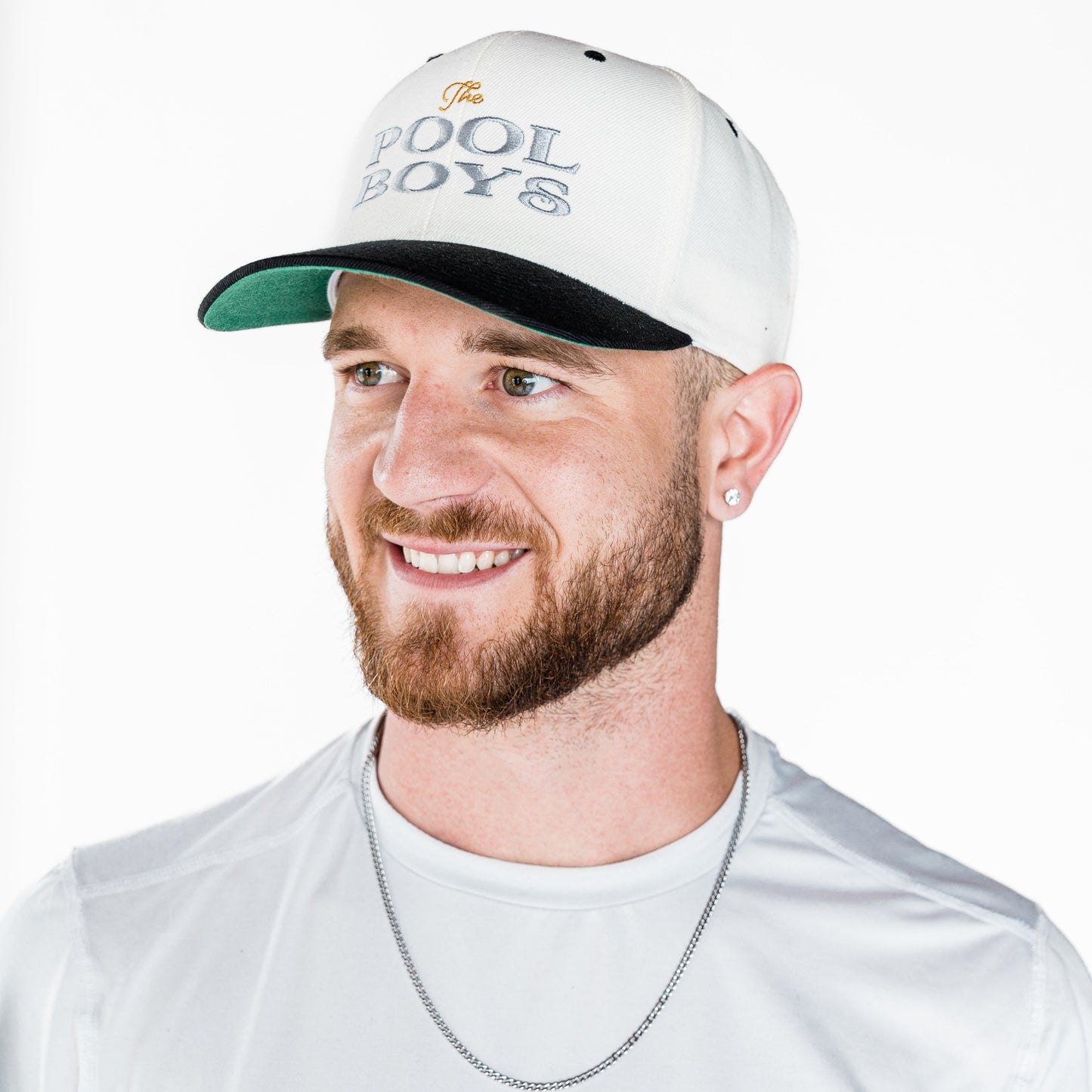 The Pool Boys Snapback Hat - Off White