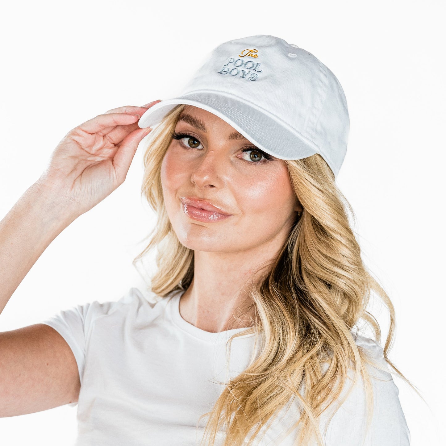 The Pool Boys Dad Hat - White